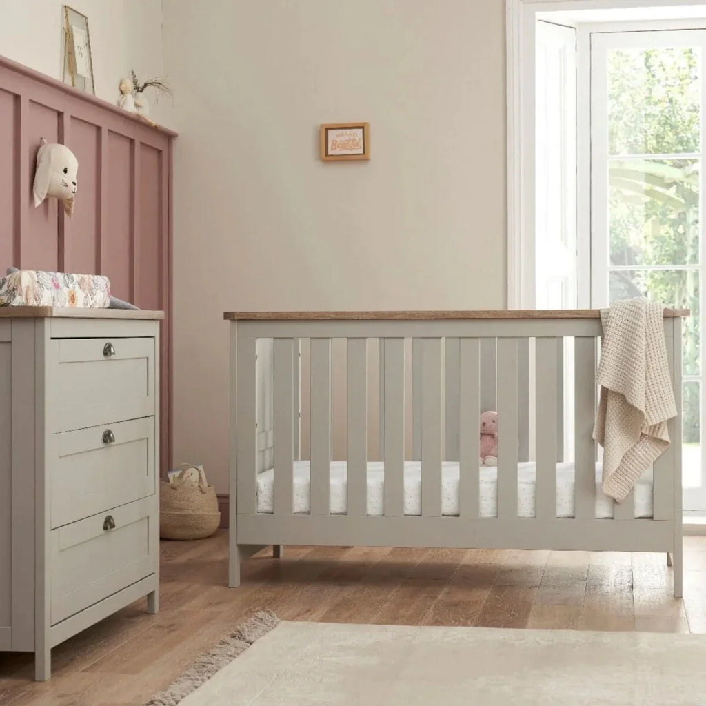 Tutti Bambini Verona 2 pcs Room Set - Dove Grey/Oak