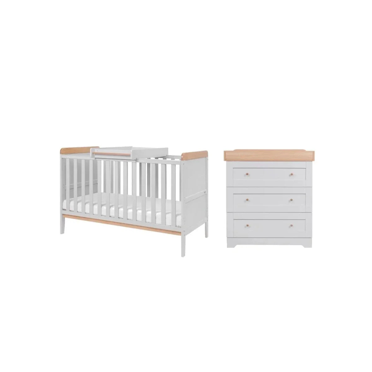 Tutti Bambini Rio 2 pcs Room Set - Dove Grey/Honey Oak