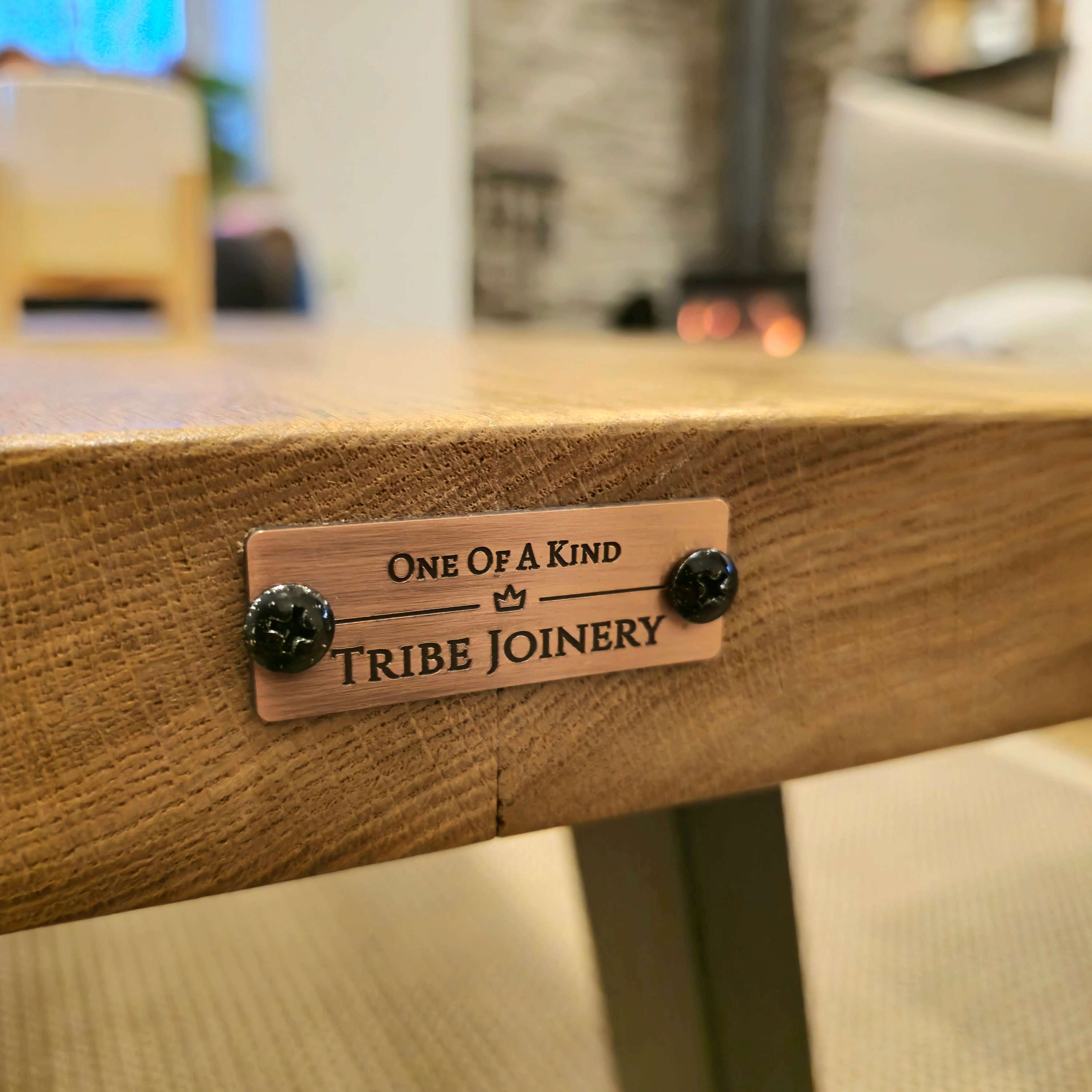 LINA Chunky Live / Waney Edge Coffee Table in Walnut Colour