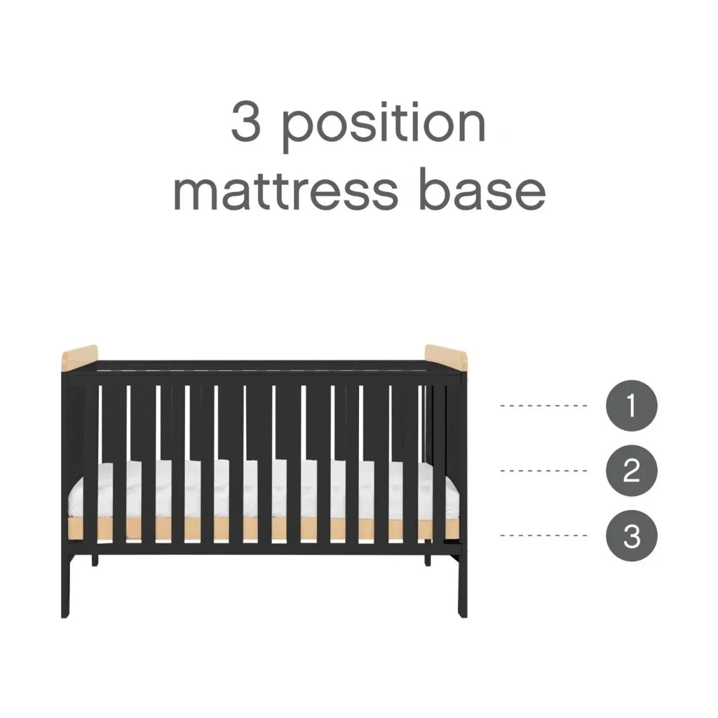 Tutti Bambini Rio 3 pcs Room Set - Dove Grey/Honey Oak