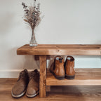 VORA Rustic Bench For Entryway