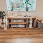 IVARA Shoe Bench Entryway Shoe Storage Rustic Bench For Entryway
