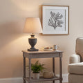 Incia Urn Wooden Table Lamp