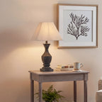 Incia Fluted Wooden Table Lamp