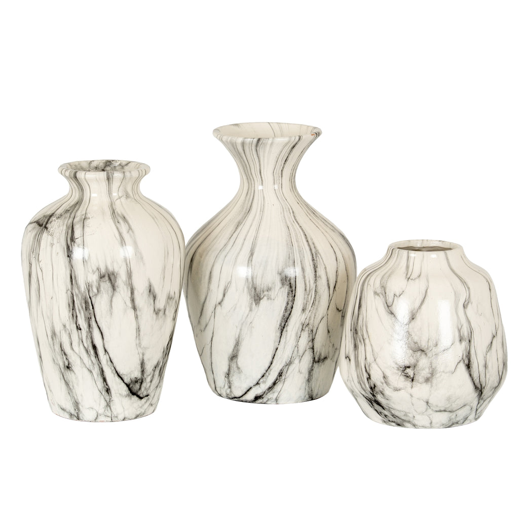 Marble Ellipse Large Vase