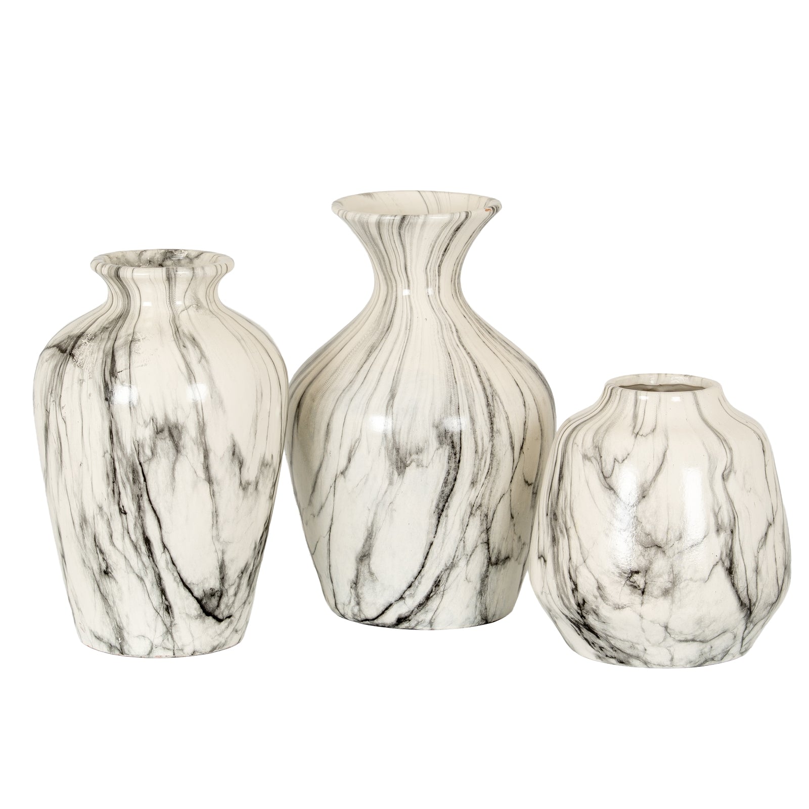Marble Ellipse Large Vase