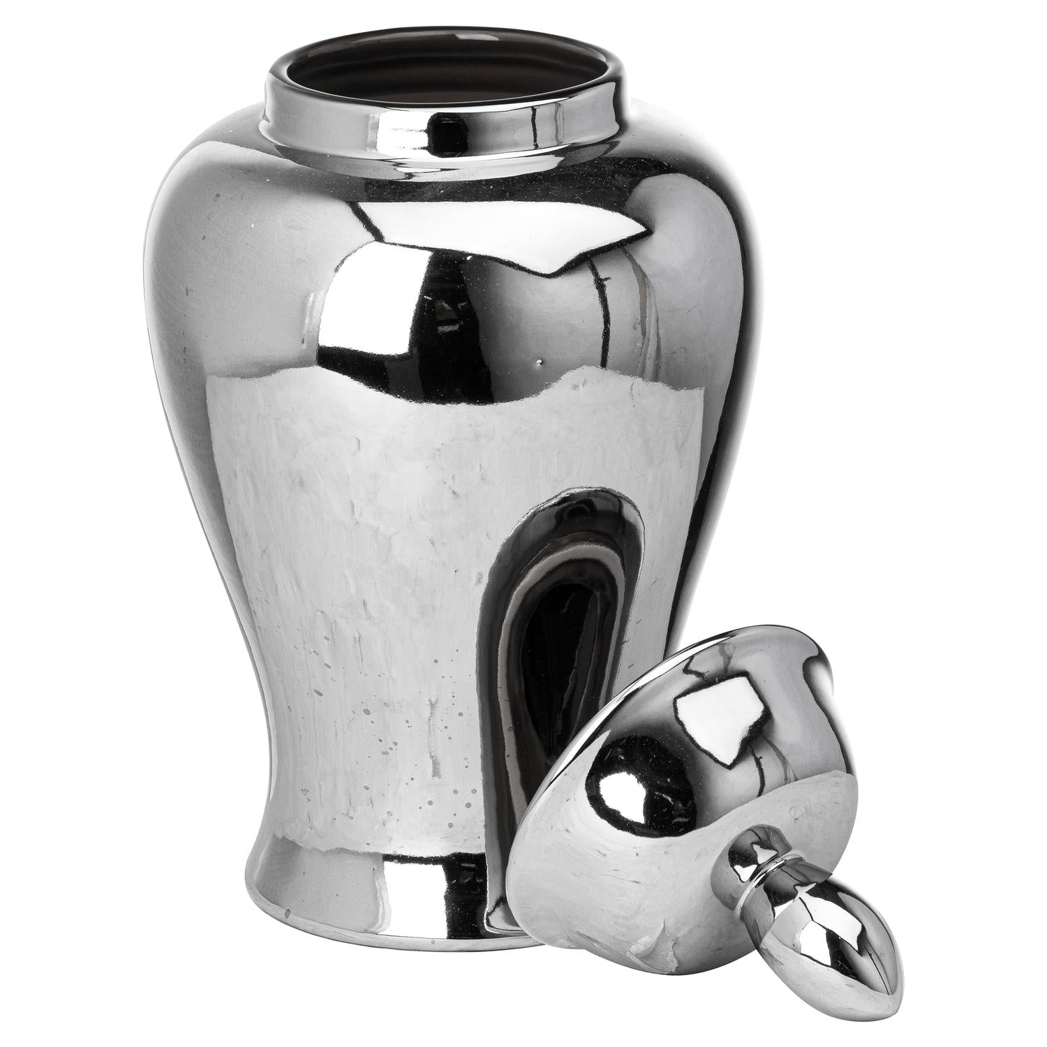 Chrome Small Ginger Jar