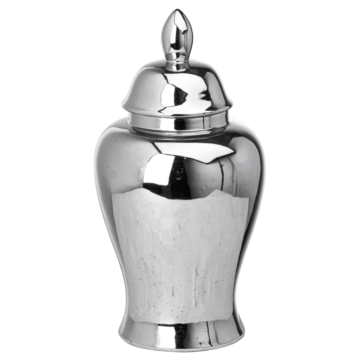 Chrome Small Ginger Jar