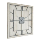 Washed Wood Framed Beaded Mirror
