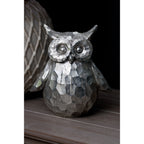 Olive The Silver Ceramic Owl - Large