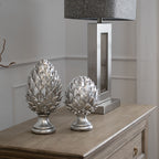 Large Silver Pinecone Finial