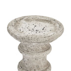 Stone Ceramic Column Candle Holder - Medium