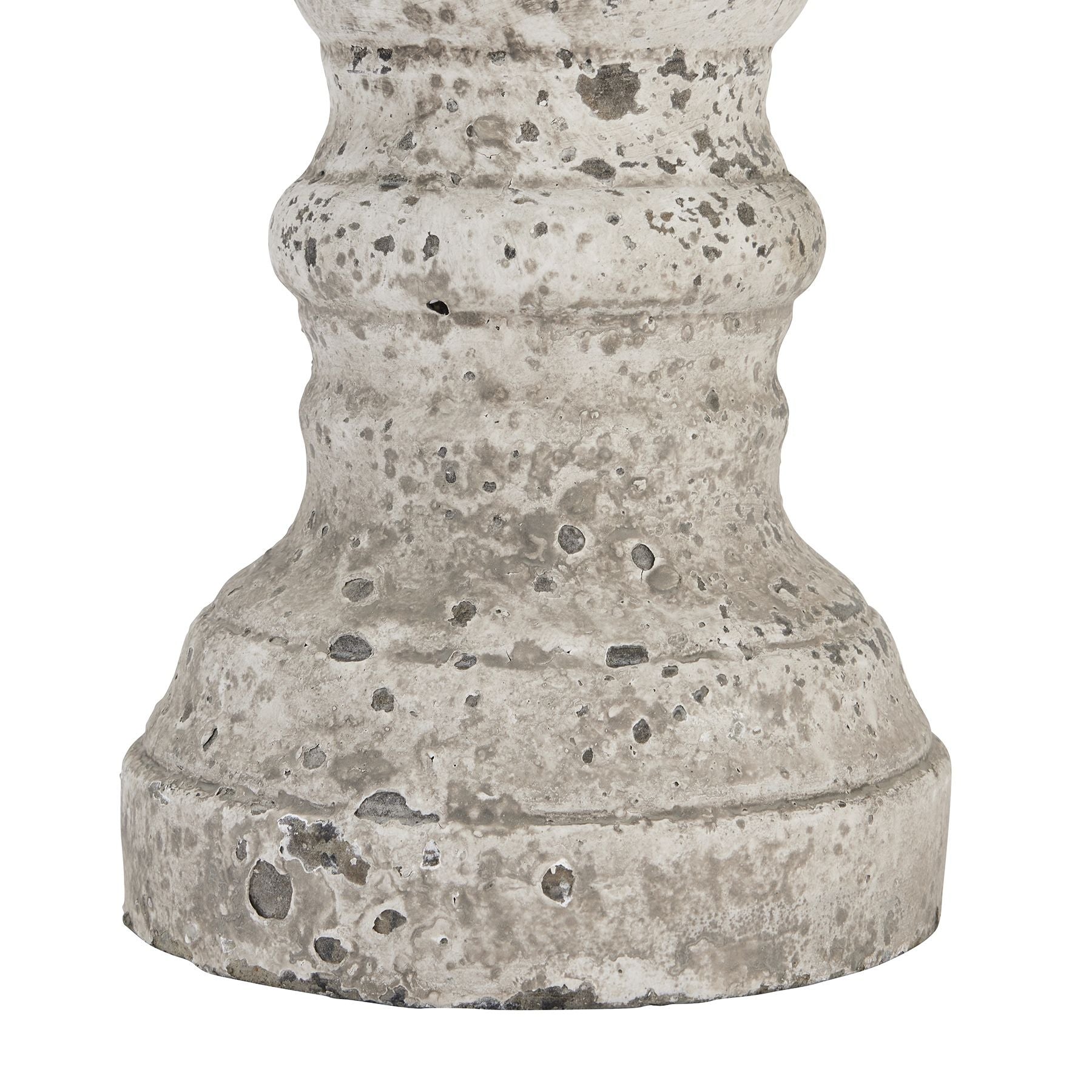 Stone Ceramic Column Candle Holder - Medium