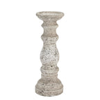 Stone Ceramic Column Candle Holder - Medium