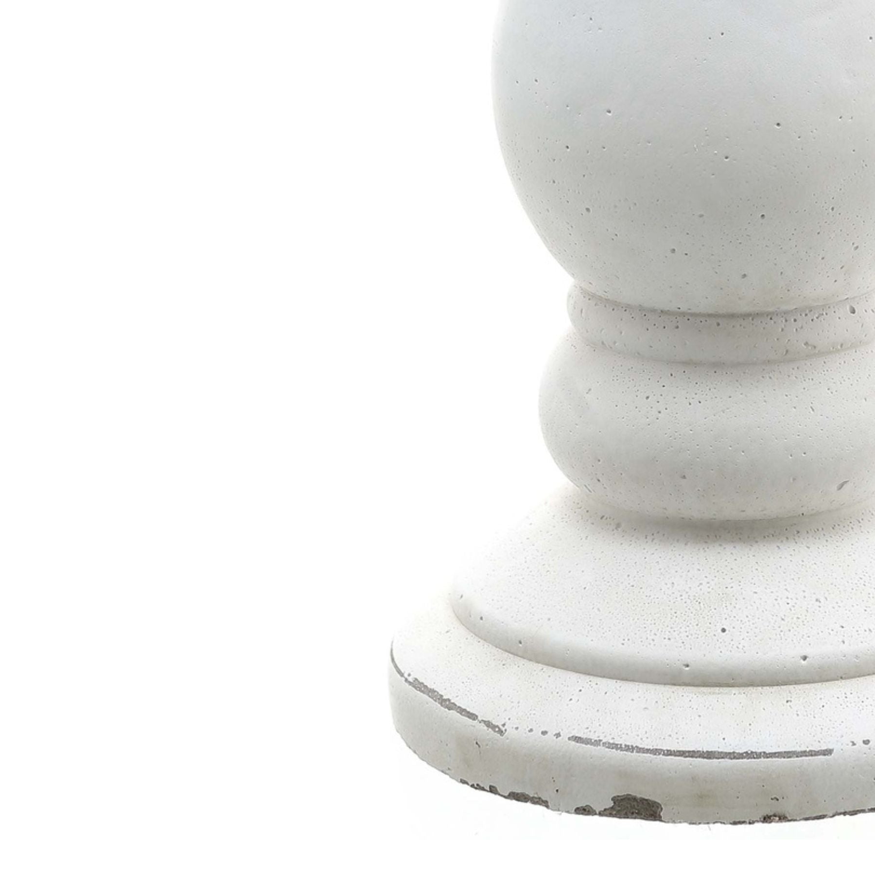 Matt White Ceramic Candle Holder - Small