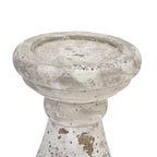 Stone Ceramic Column Candle Holder - Large