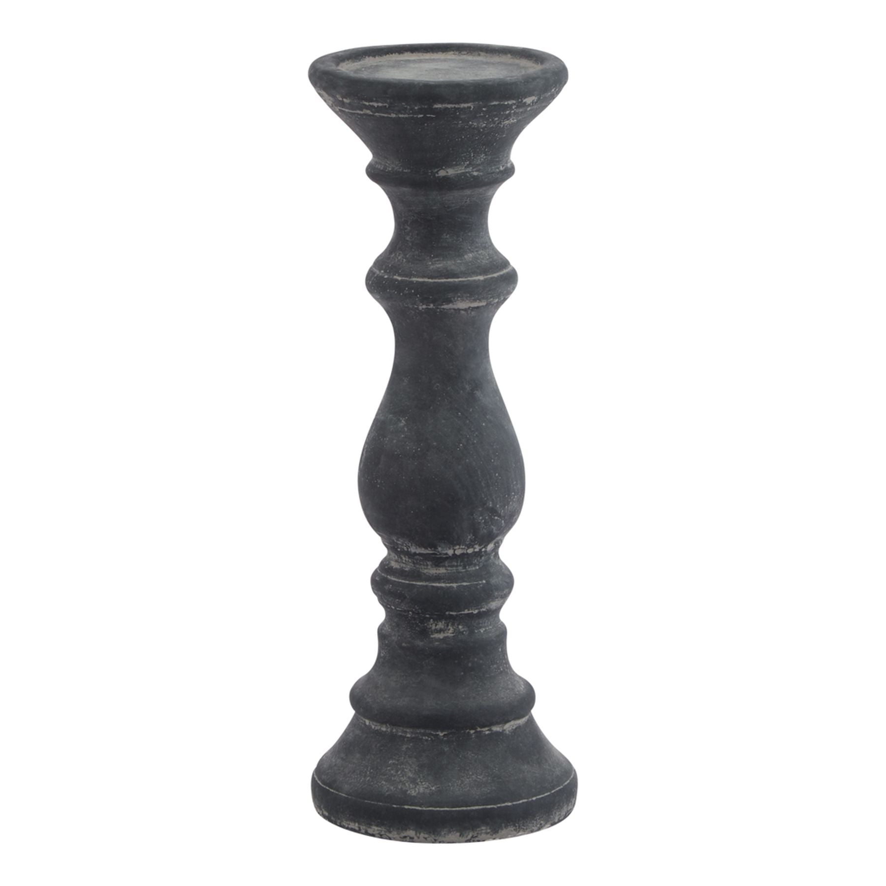 Amalfi Medium Grey Column Candle Holder