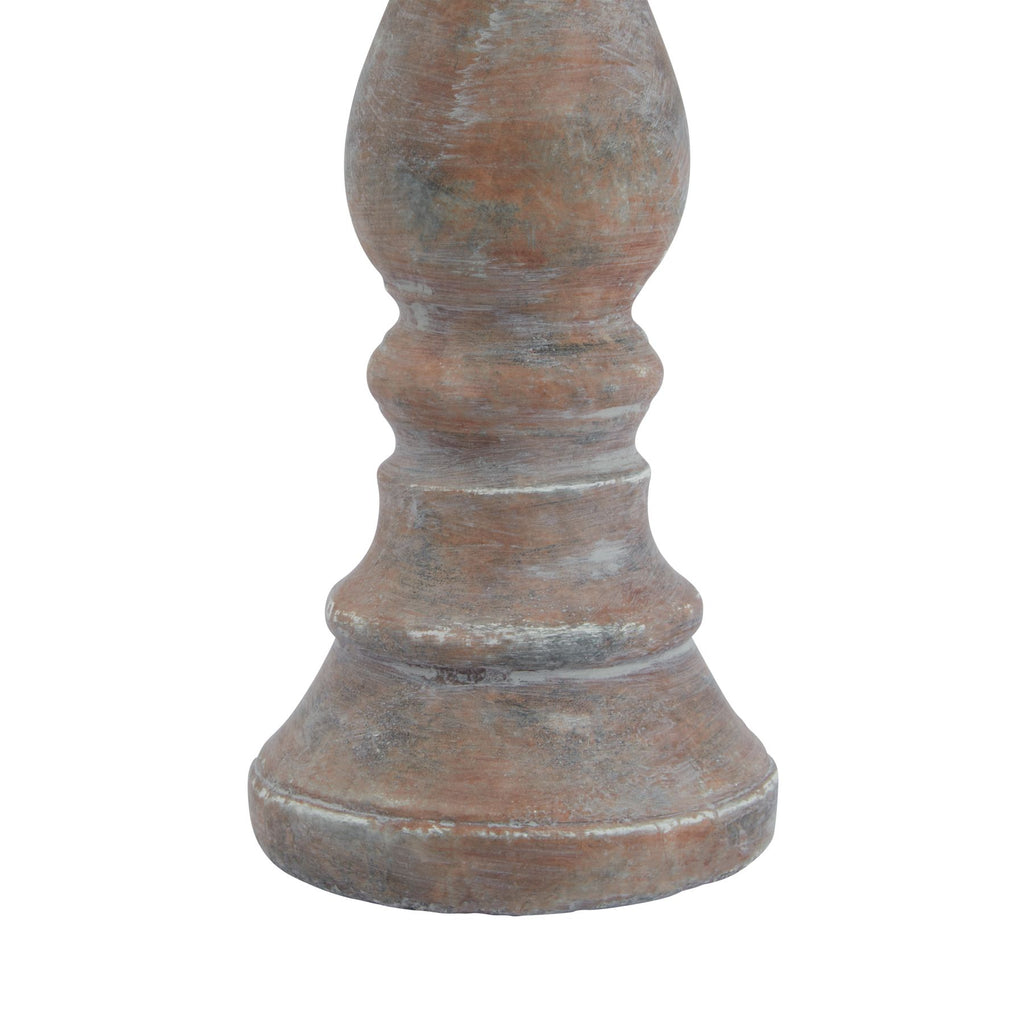 Siena Medium Brown Column Candle Holder