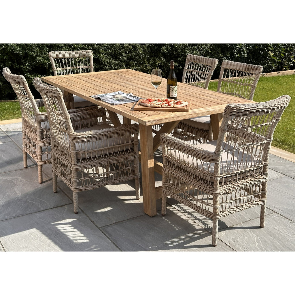 Provence Collection Outdoor 6 Seater Dining Set