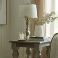 Seraphia Table Lamp With Edged Linen Shade