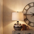 Sepia Shadows Table Lamp With Linen Shade