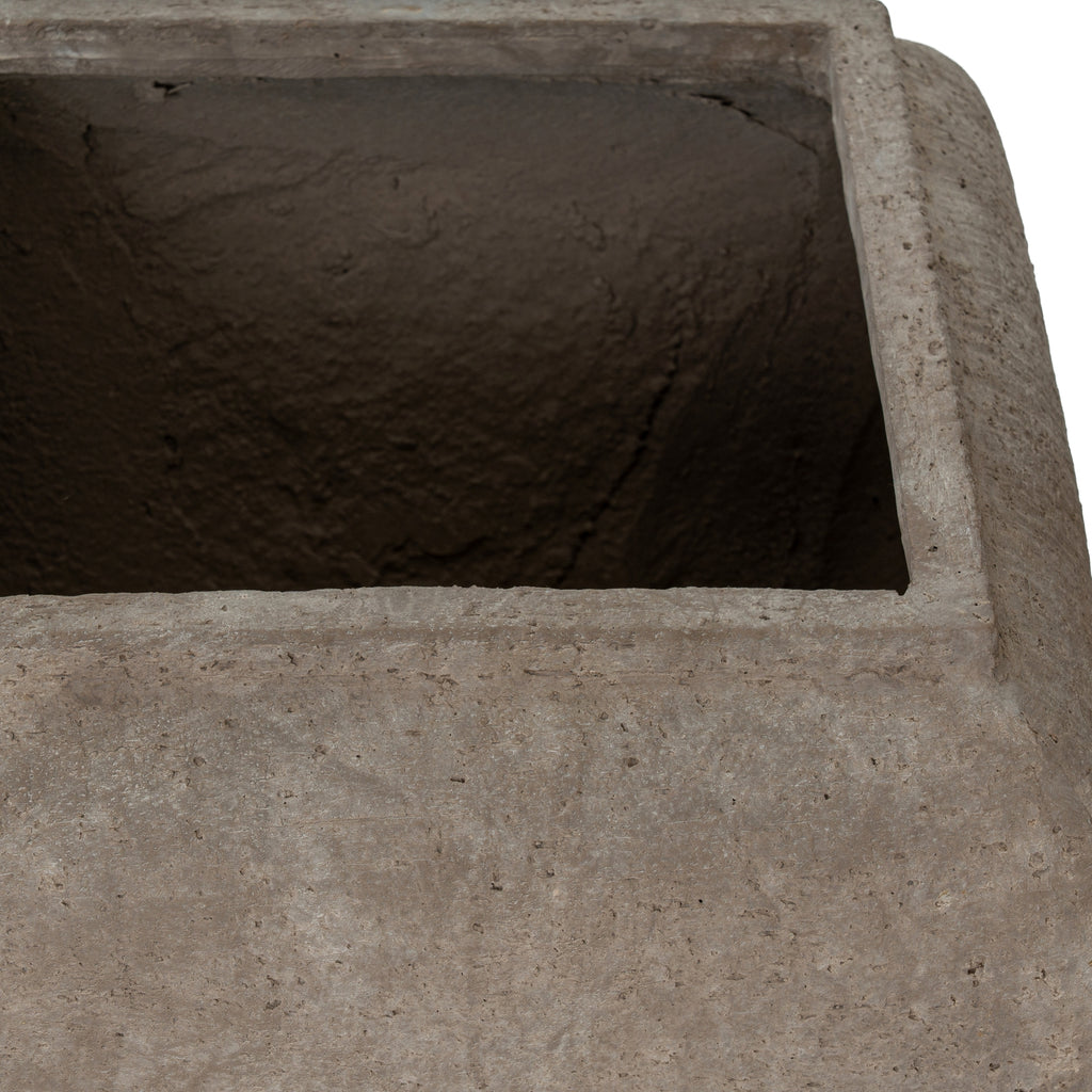 Umber Square Drum Set Of 2 Planters