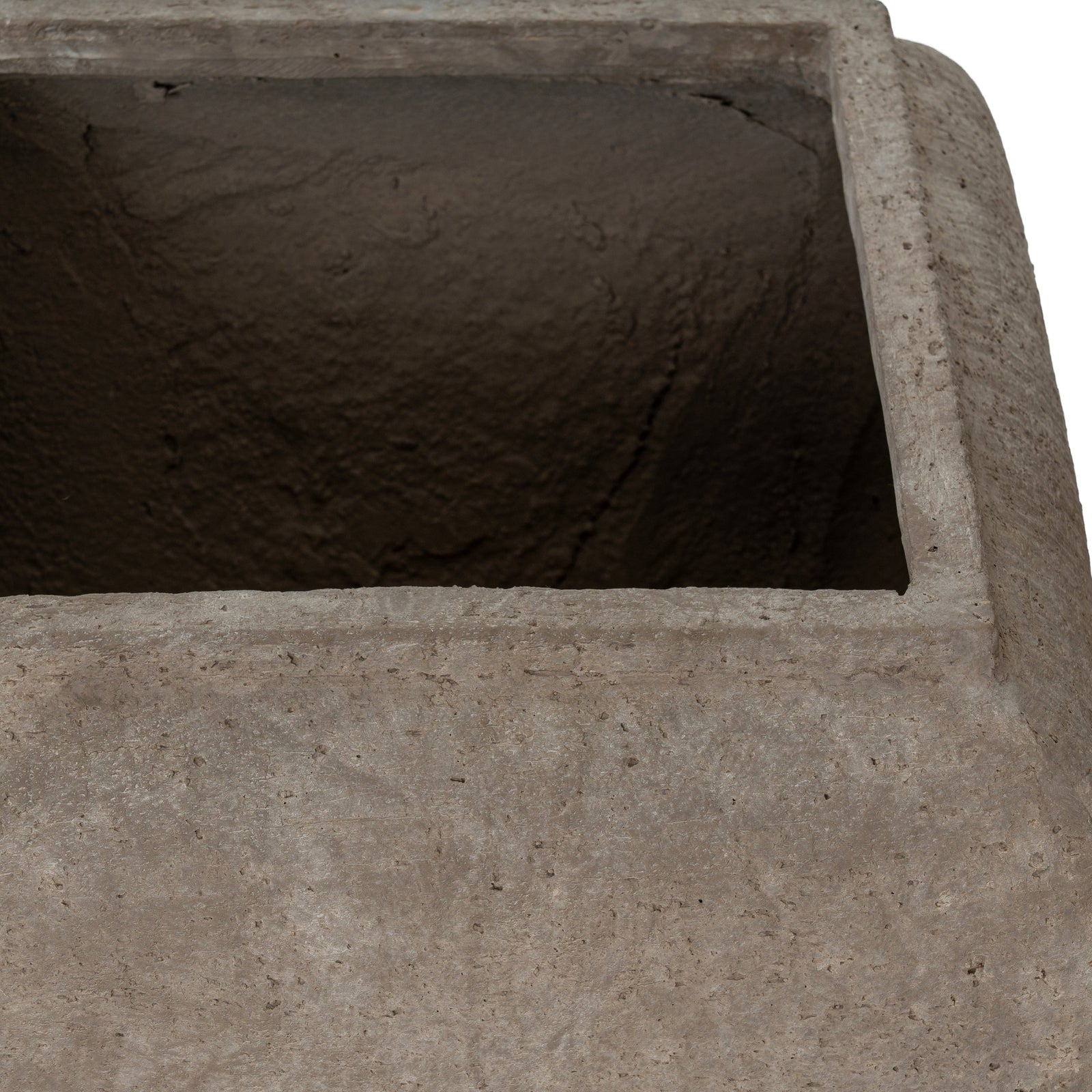 Umber Square Drum Set Of 2 Planters