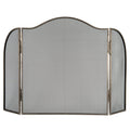 Antiqued Silver Fire Screen