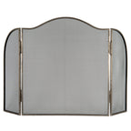 Antiqued Silver Fire Screen