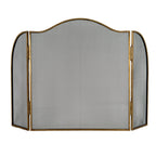 Antiqued Brass Large Fire Screen