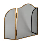 Antiqued Brass Fire Screen