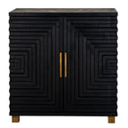 Lennox Black 2 Door Side Cupboard