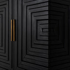 Lennox Black 2 Door Side Cupboard