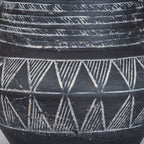 Etched Collection Pot With Handle