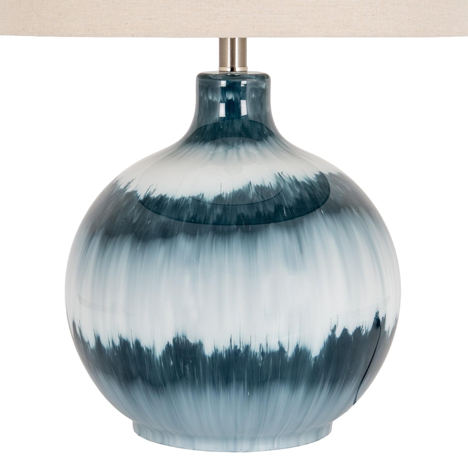 Ocean Shadows Table Lamp With Linen Shade