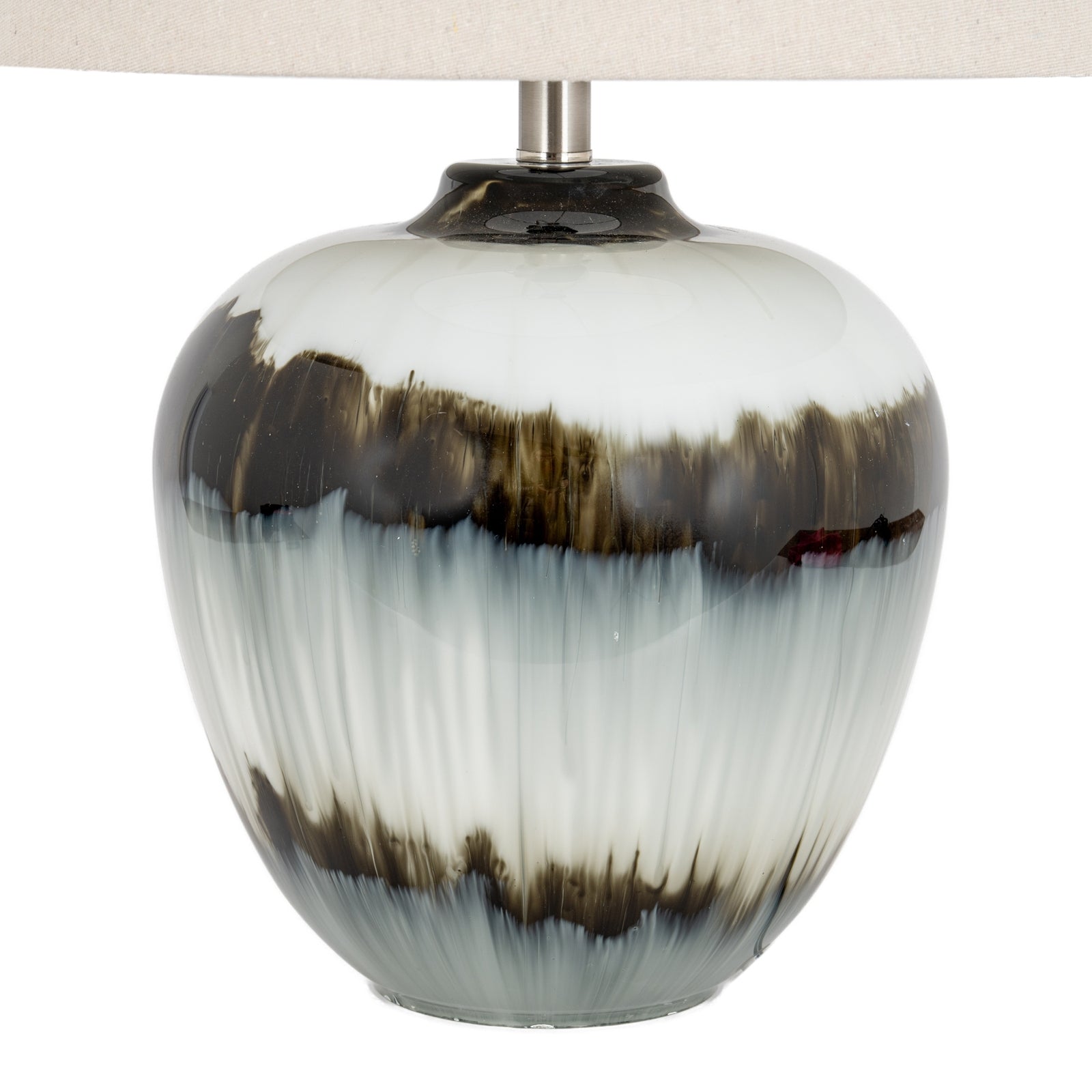 Midnight Shadows Table Lamp With Linen Shade