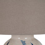 Blue Flora Ceramic Pot Lamp