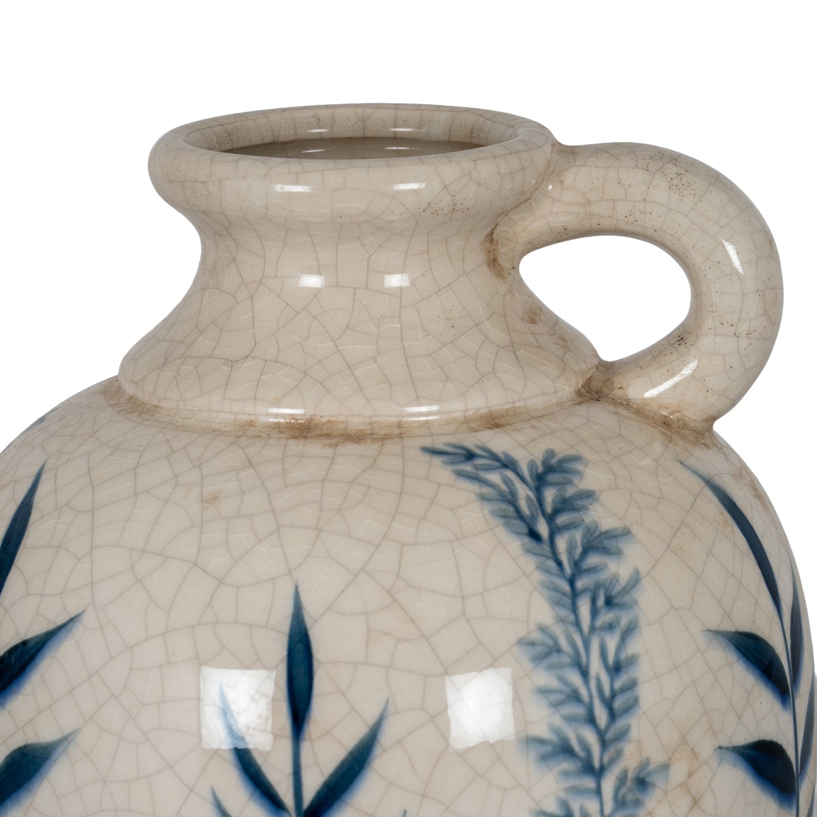 Blue Flora Amphora Jug Vase