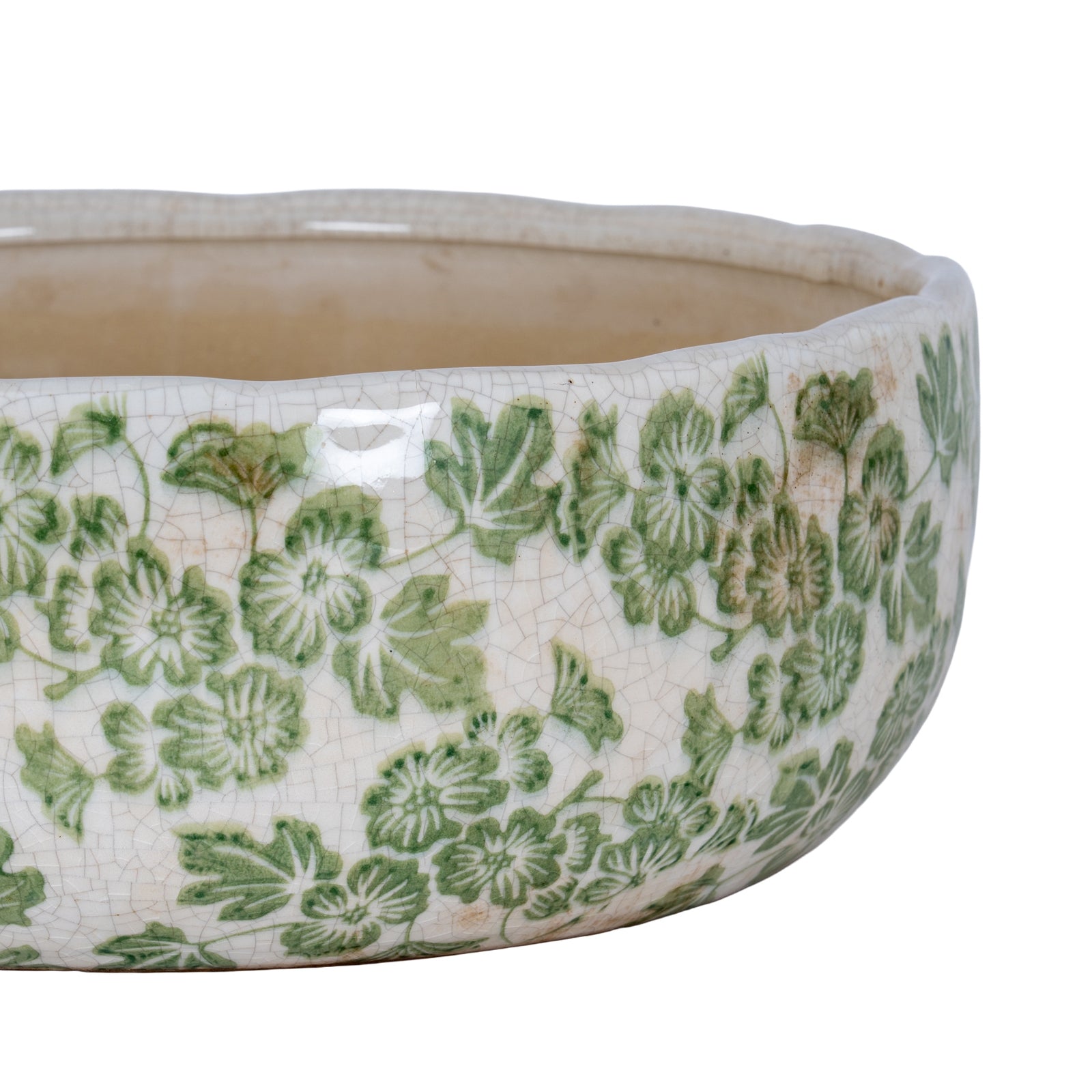 Small Green Clover Ceramic Bowl