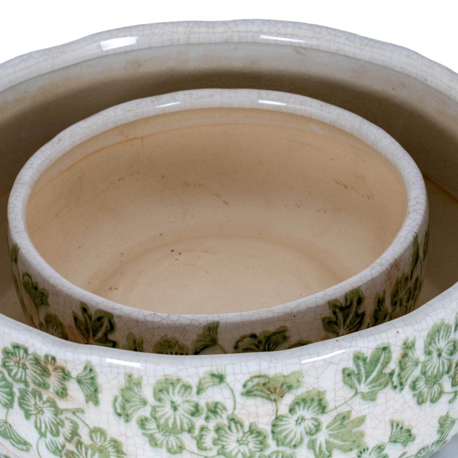 Small Green Clover Ceramic Bowl