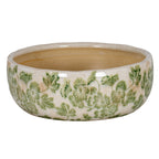 Large Green Clover Ceramic Bowl