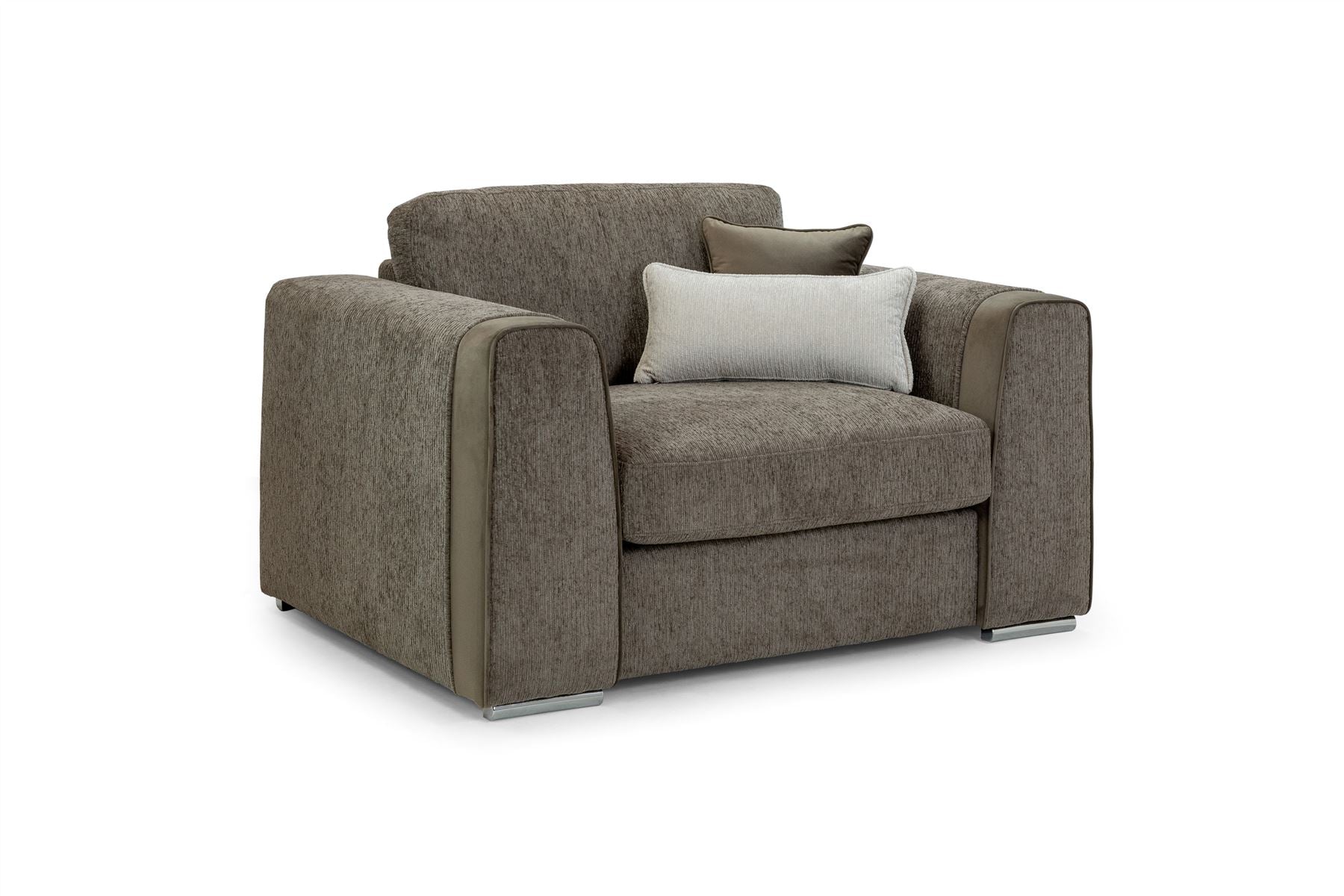 Luxurious Naples Armchair Sofa - Removable Cushions, Plush Comfort