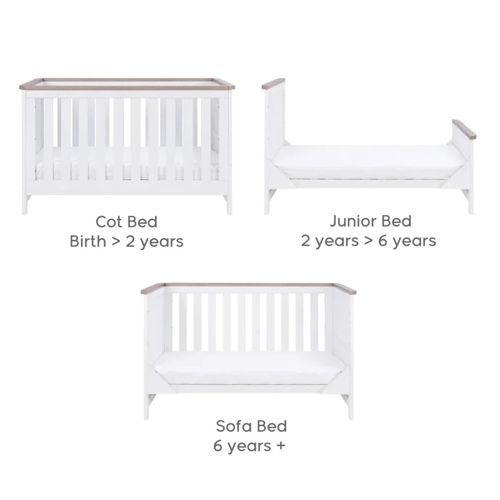Tutti Bambini Verona 2 pcs Room Set - White/Oak