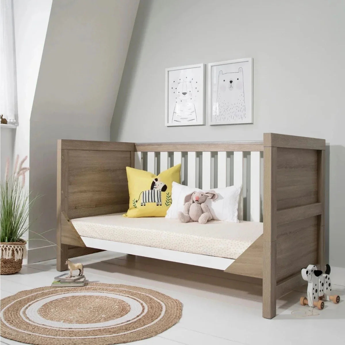 Tutti Bambini Modena 2 pcs Room Set - White/Oak