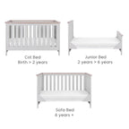 Tutti Bambini Verona 2 pcs Room Set - Dove Grey/Oak