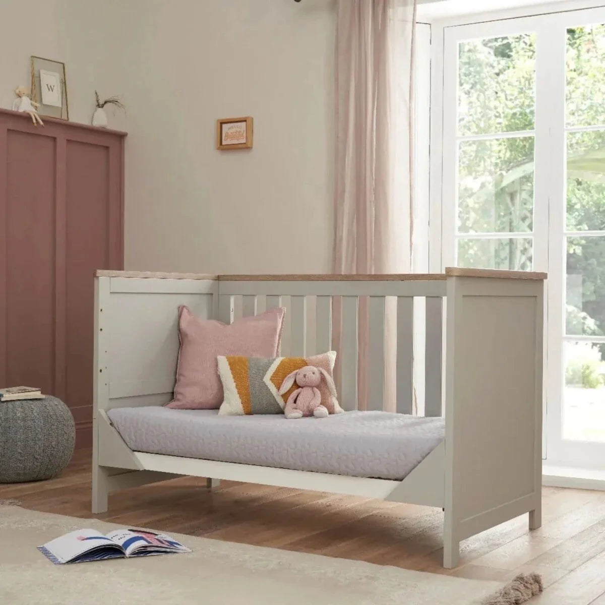 Tutti Bambini Verona 2 pcs Room Set - Dove Grey/Oak