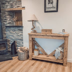 Cera Console Table With V Back