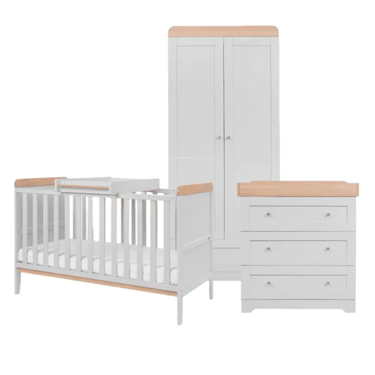 Tutti Bambini Rio 3 pcs Room Set - Slate/Honey Oak