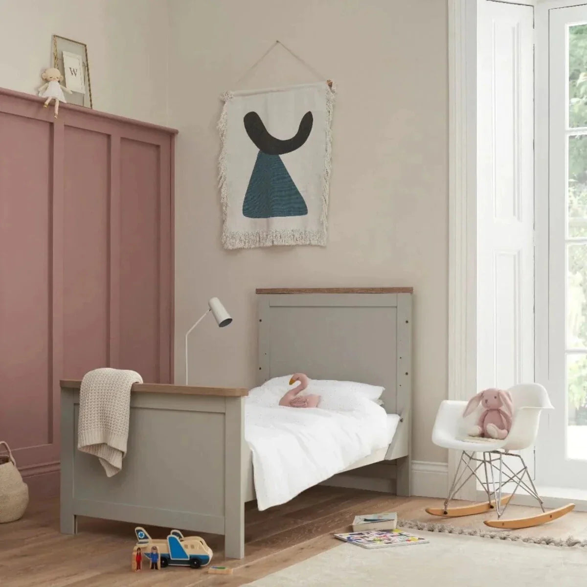 Tutti Bambini Verona 2 pcs Room Set - Dove Grey/Oak