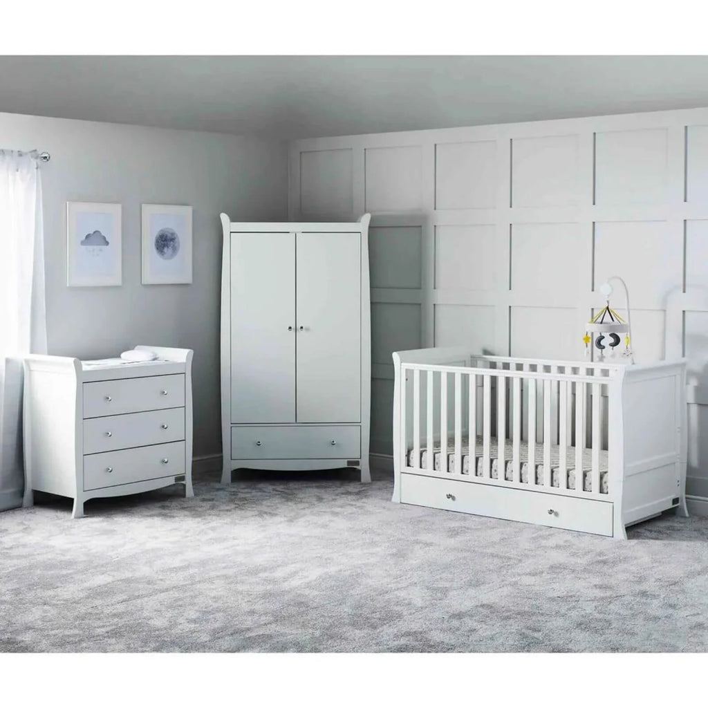 Ickle Bubba Snowdon Classic Furniture Set Premium Pocket Sprung Mattress 3 pcs - White